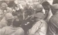 A friendly game of cards. Mojave desert. Summer of '42