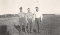 Floyed, Blackie & Jay. Camp Cooke. Feb. 1943