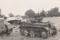 Shot-up German Vehicles