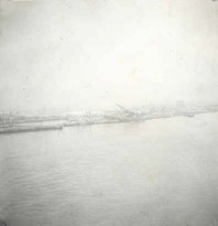 Bomb Damage Liverpool Harbor. Feb. 44